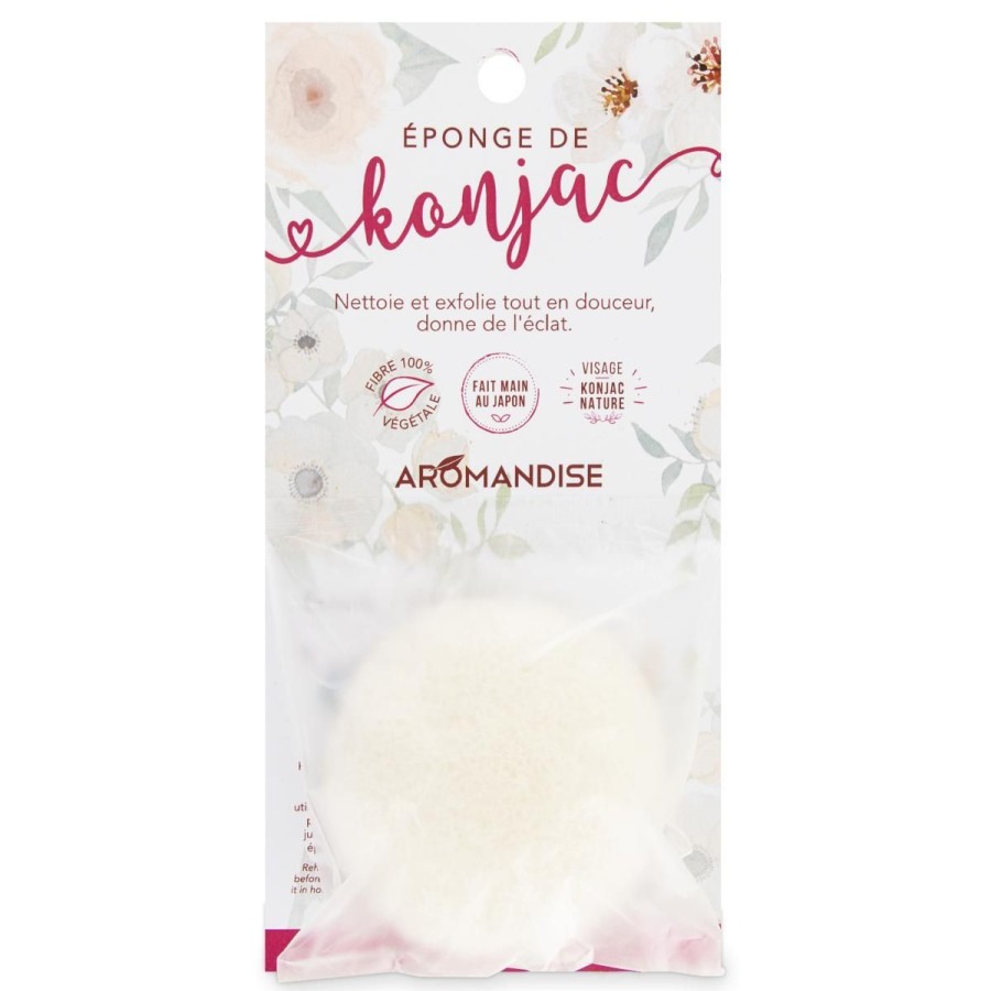 Eponges De Konjac | Aromandise Eponge De Konjac Nature