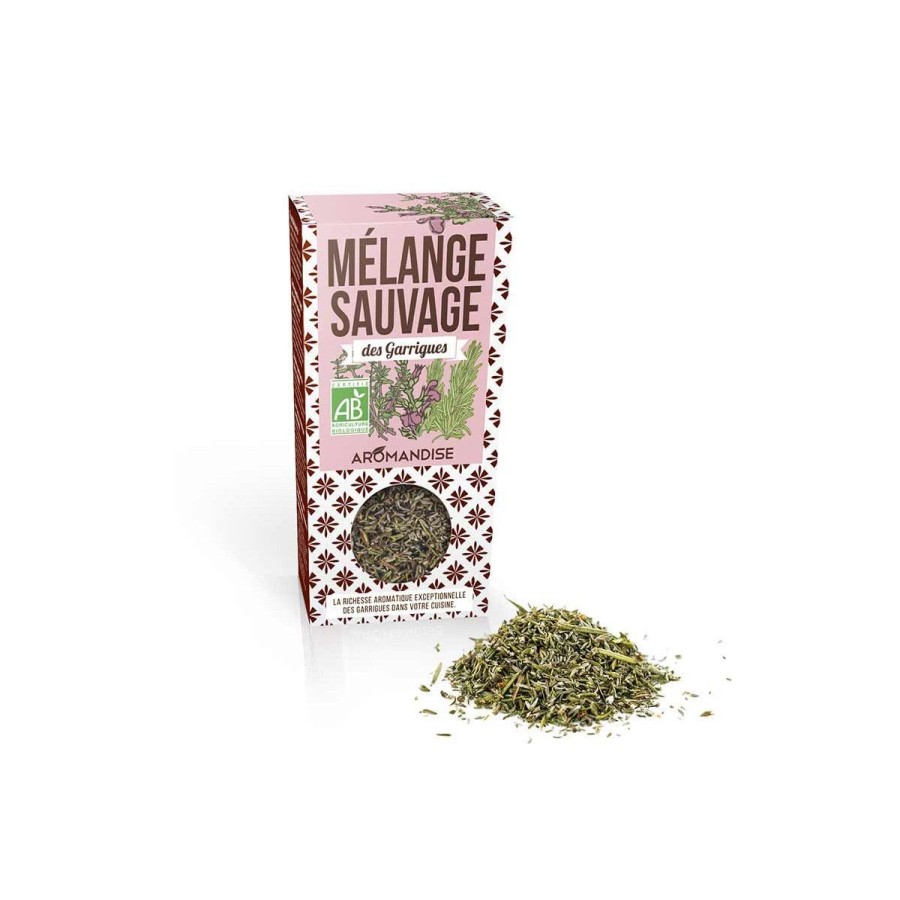 Aromates Et Condiments Bio | Aromandise Melange Sauvage Des Garrigues