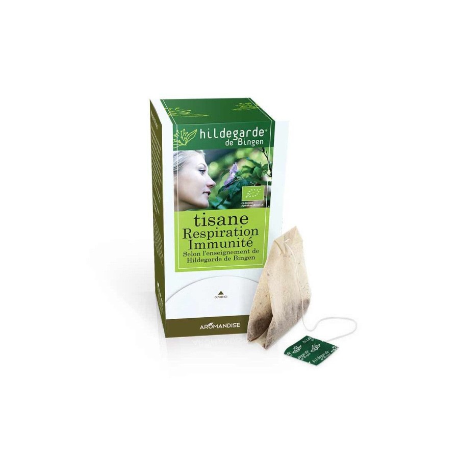 Sans Theine | Aromandise Tisane Respiration Immunite Hildegarde Sachets