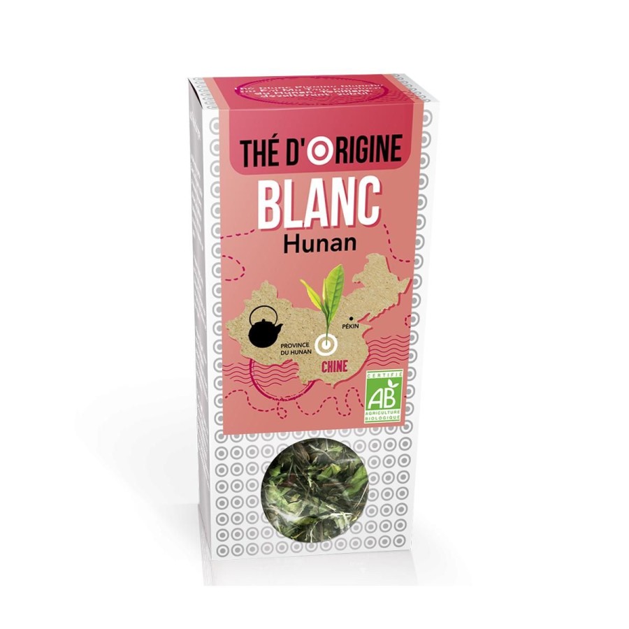 Infusions Fruitees Bio | Logo Agriculture Biologique The Blanc Pivoine Blanche De Hunan