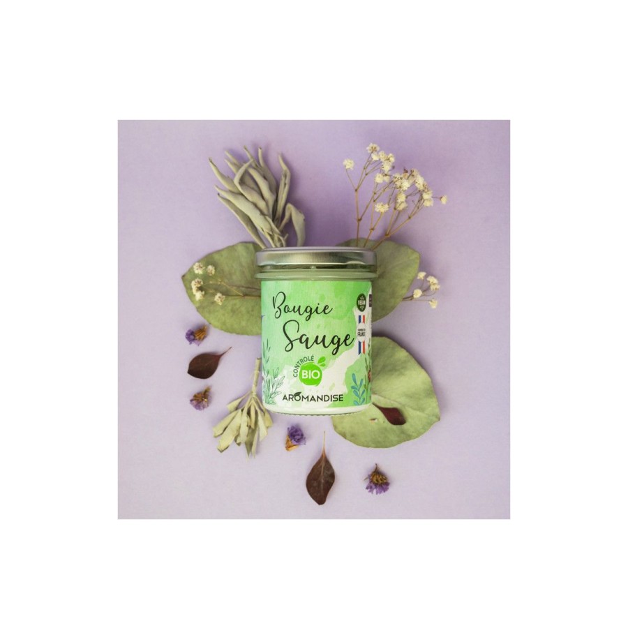 Douces | Aromandise Bougie Sauge Controle Bio