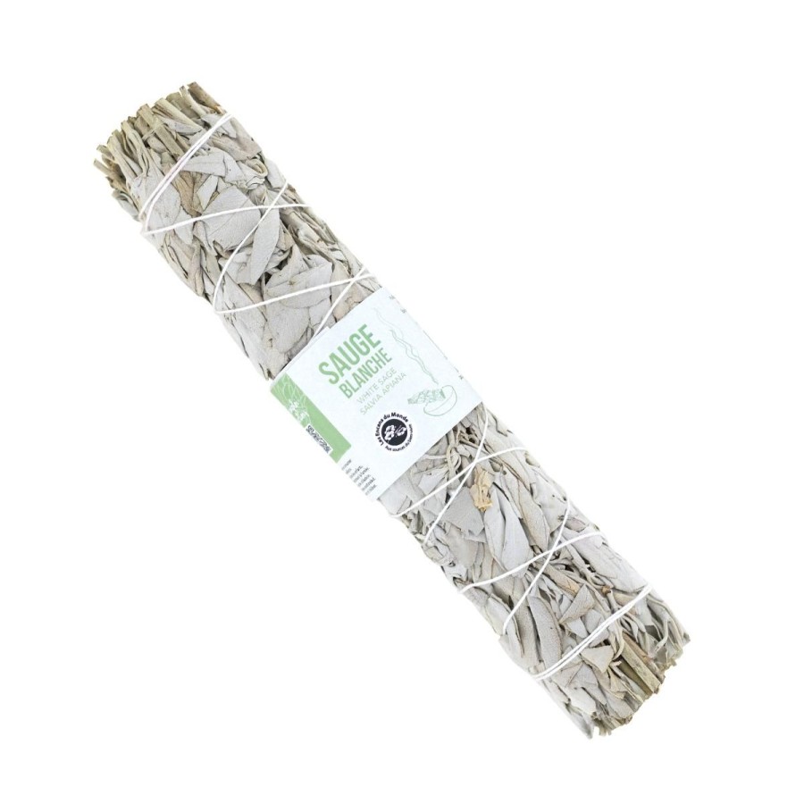 Purification Spirituelle Et Protection | Aromandise Tresse De Sauge Blanche De Californie 23 Cm