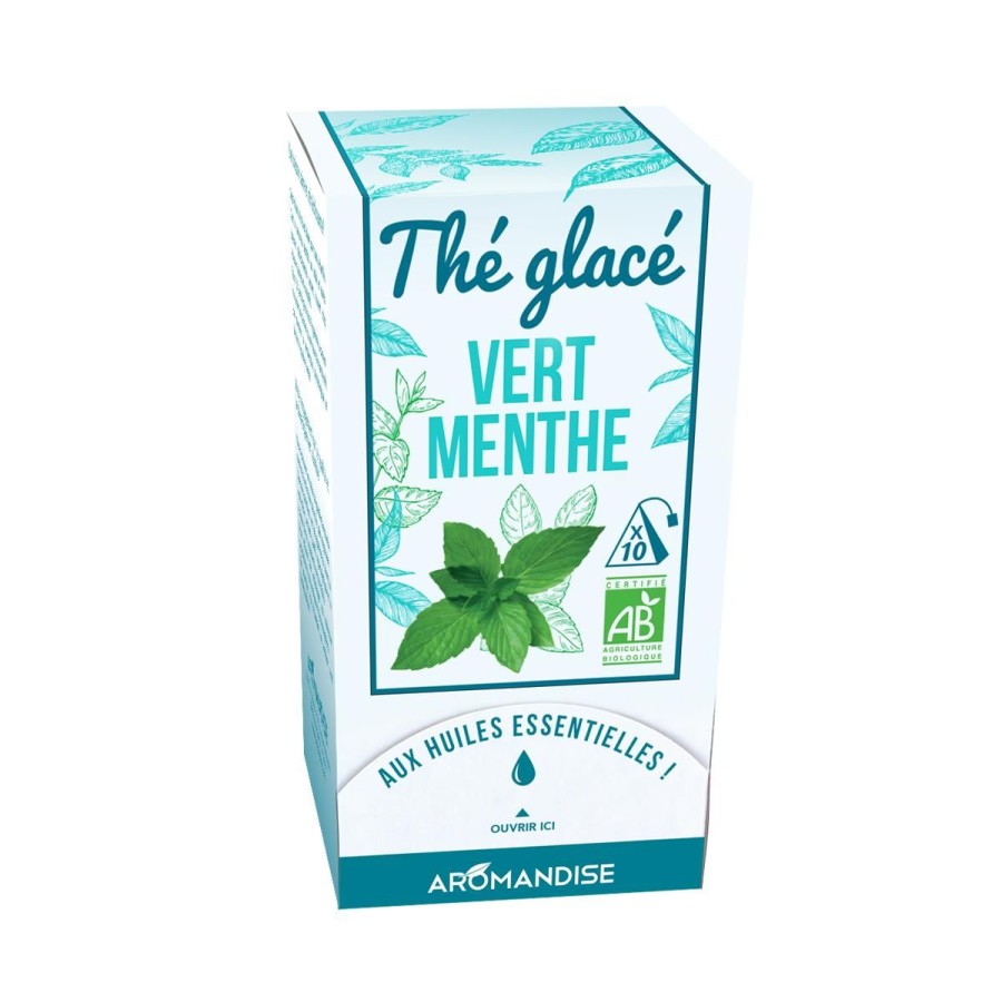 Minceur Et Detox | Logo Agriculture Biologique The Vert A La Menthe - The Glace