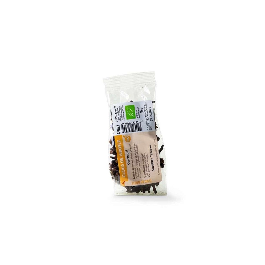 Epices Bio | Aromandise Clous De Girofle Sachet Zero Plastique