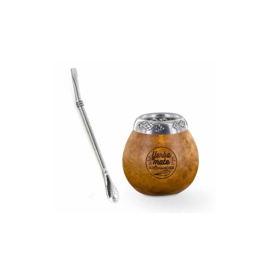 Mate | Aromandise Calebasse Et Bombilla Pour Mate