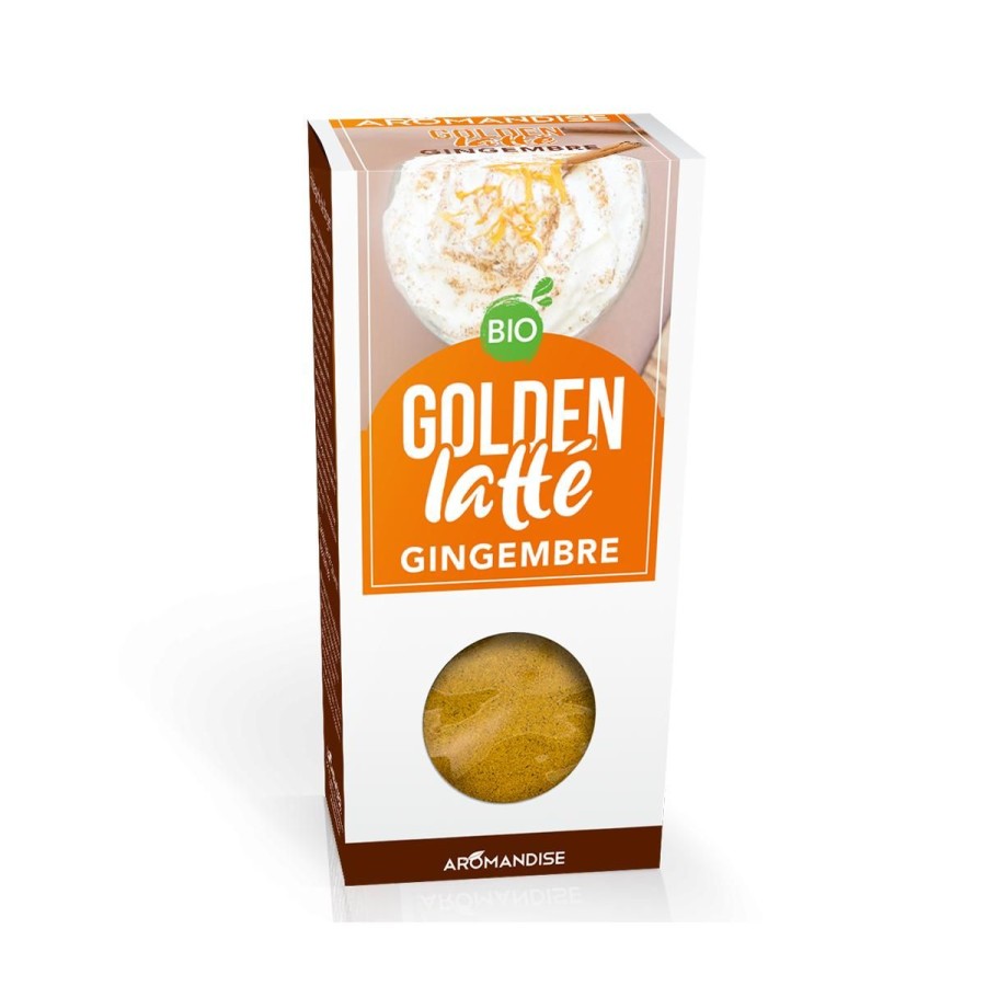 Boissons Bio | Logo Agriculture Biologique Golden Latte Curcuma Gingembre