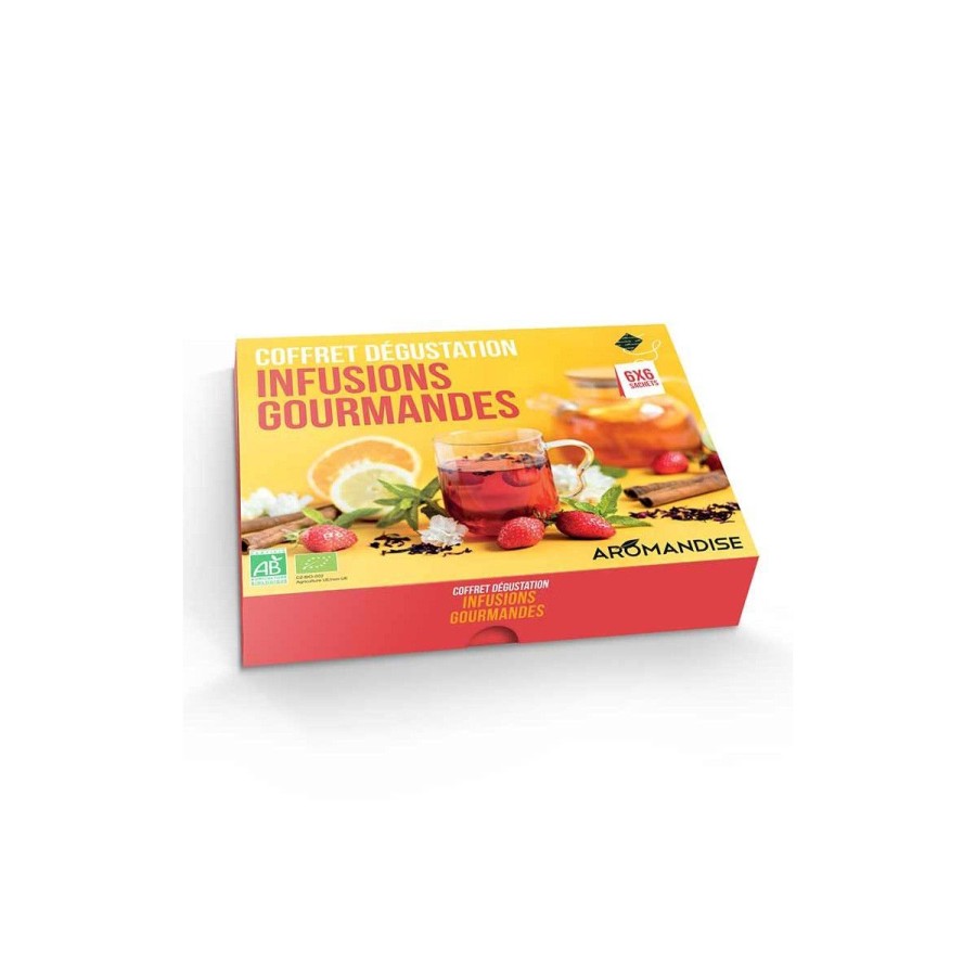 Infusions Fruitees Bio | Aromandise Coffret Degustation Infusions Gourmandes