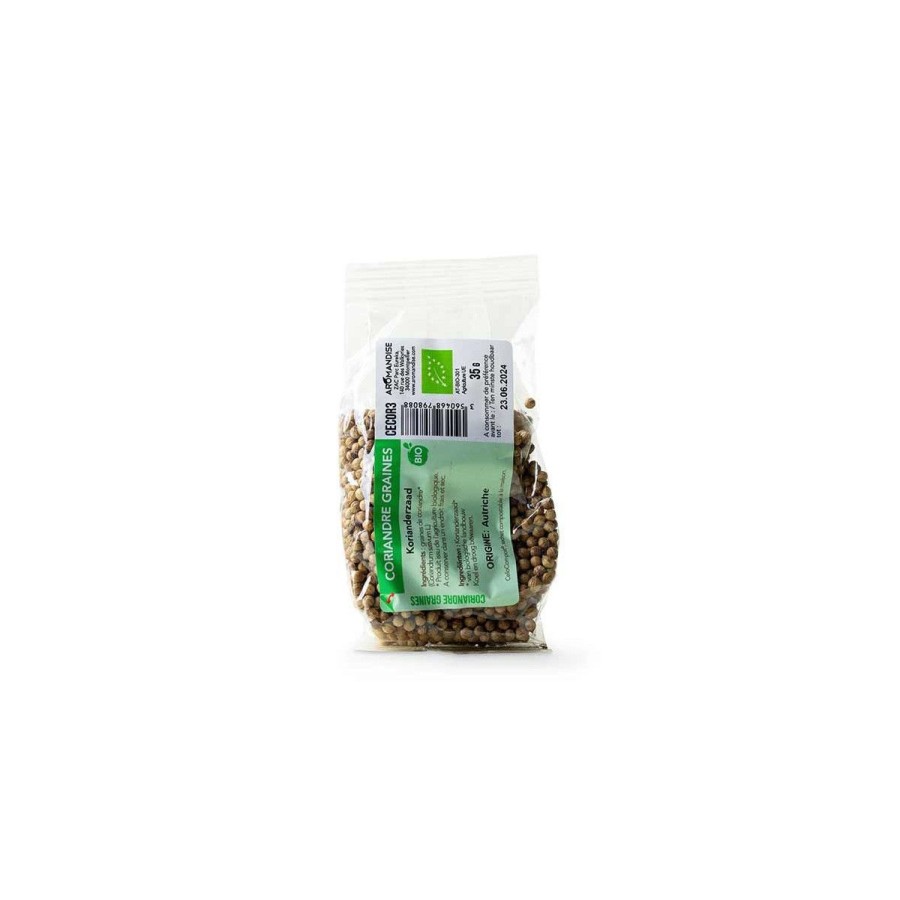 Epices Bio | Aromandise Graines De Coriandre Sachet Zero Plastique