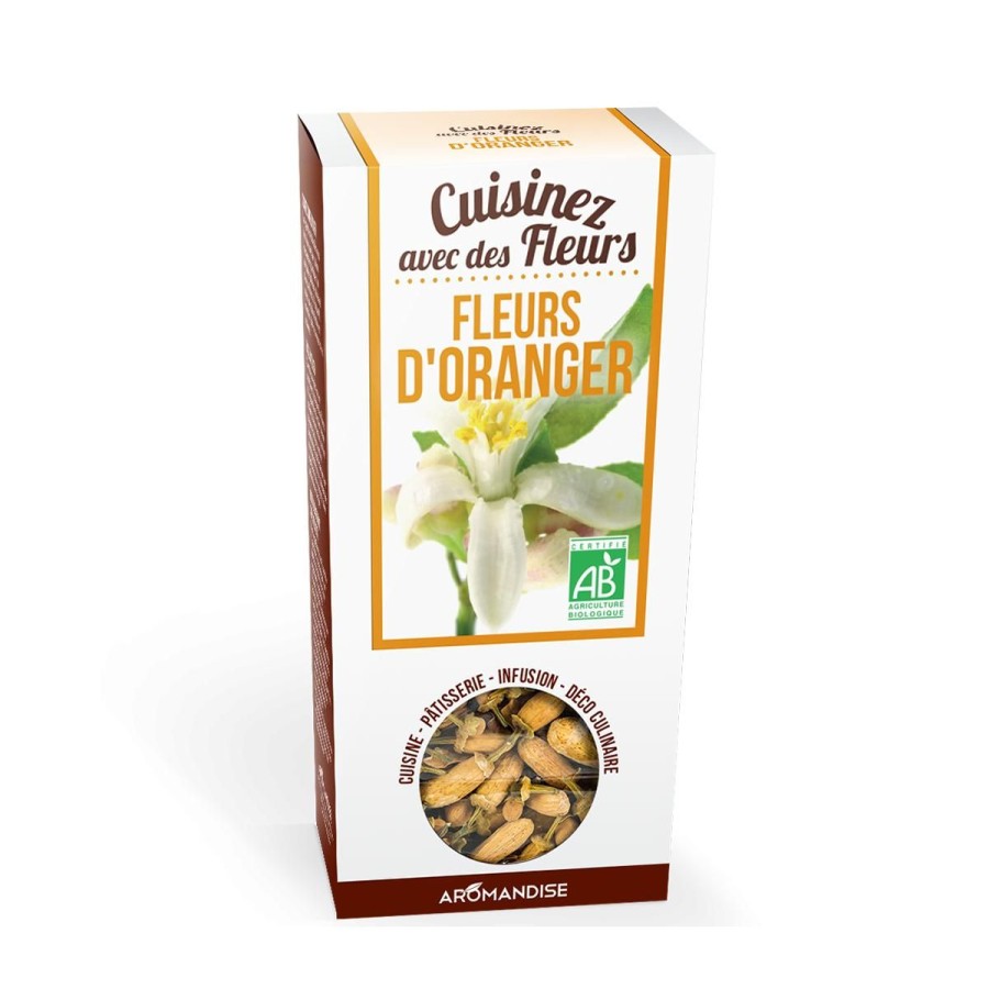 Fleurs A Cuisiner Bio | Logo Agriculture Biologique Fleurs D'Oranger