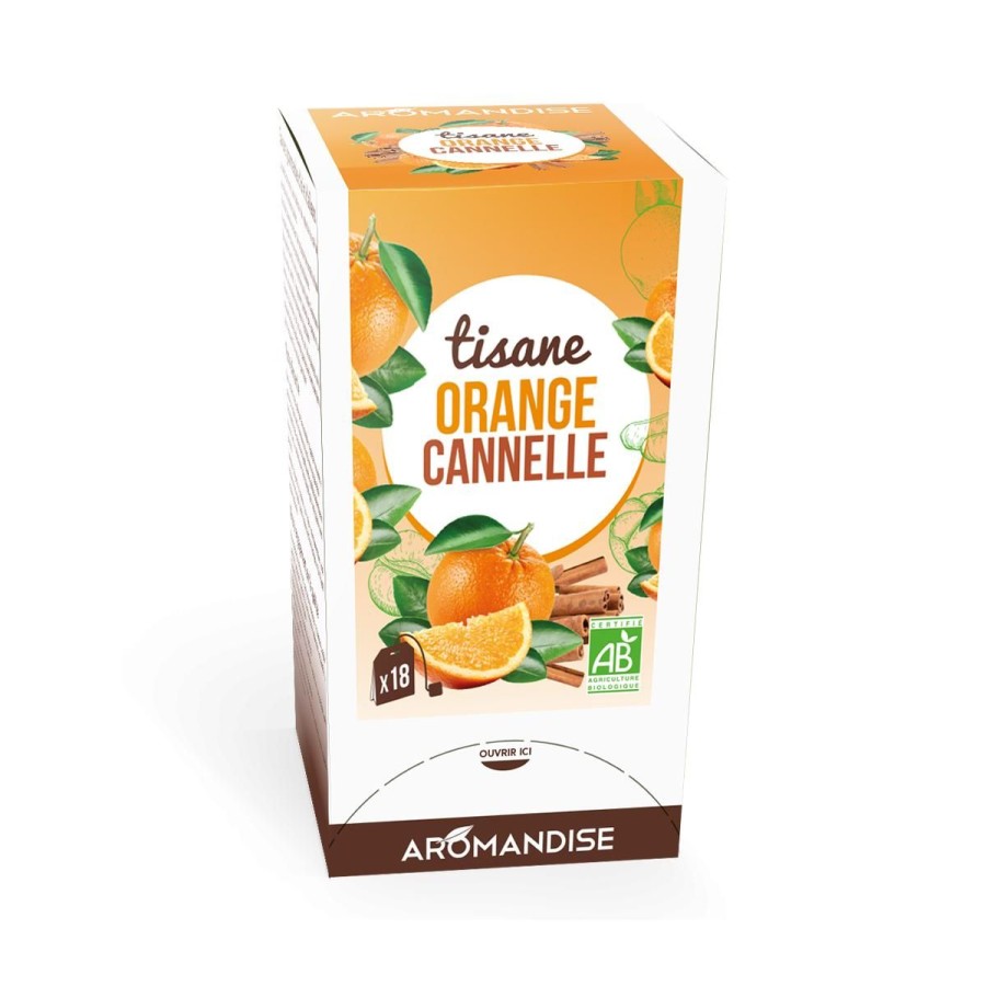 Les Grands Classiques | Logo Agriculture Biologique Tisane Orange Cannelle