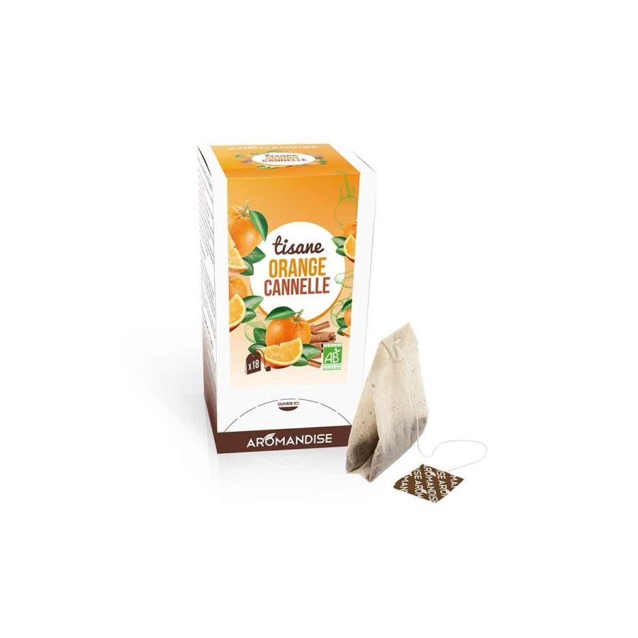 Les Grands Classiques | Logo Agriculture Biologique Tisane Orange Cannelle