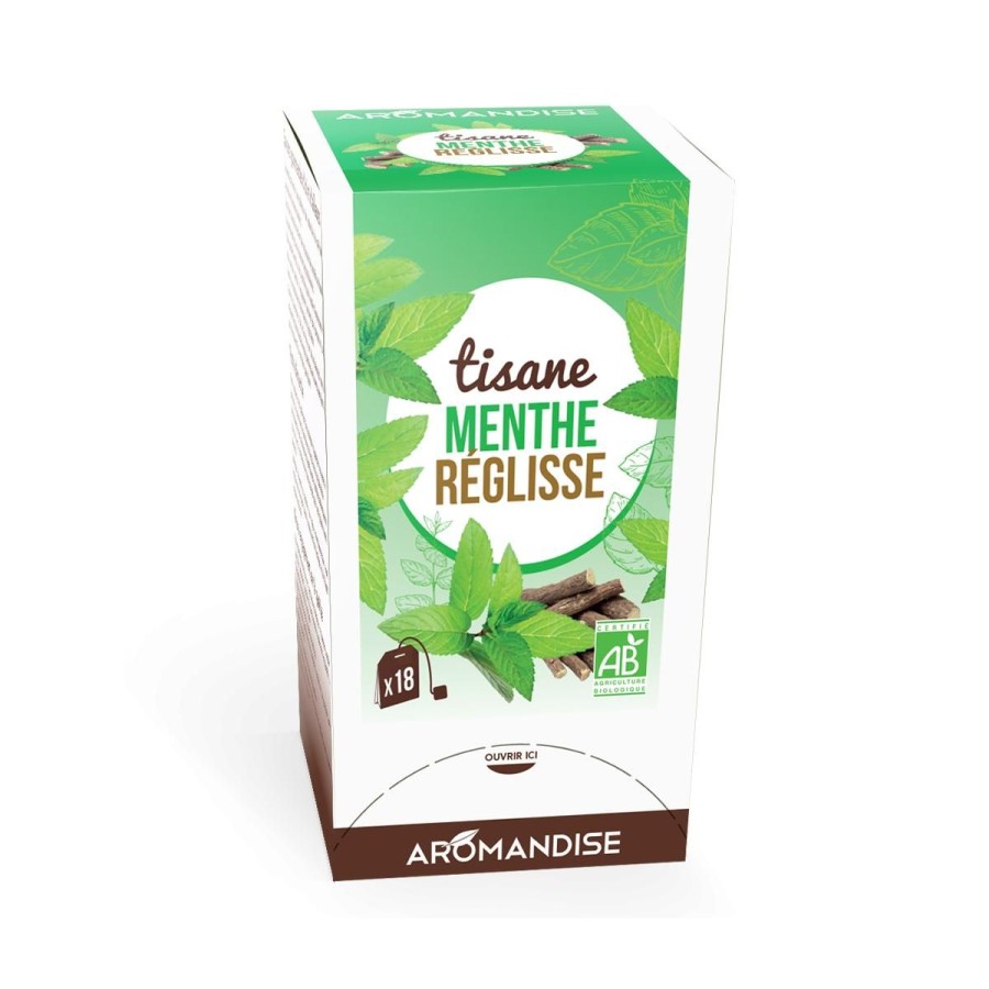 Les Grands Classiques | Logo Agriculture Biologique Tisane Menthe Reglisse