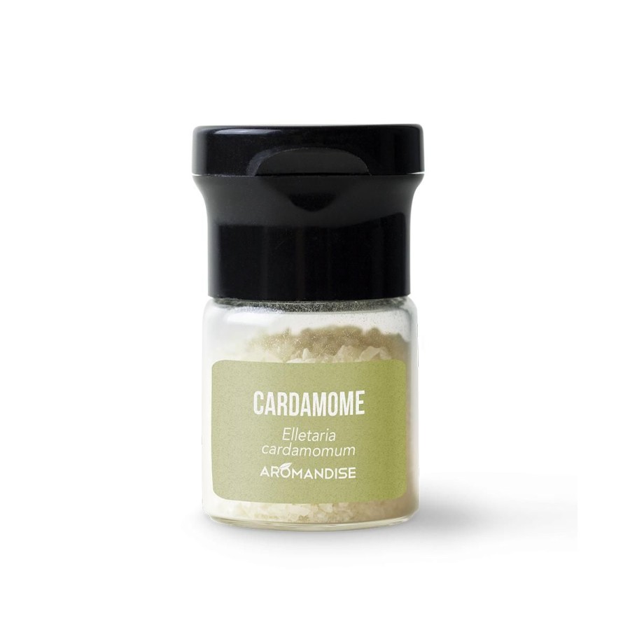 Cristaux D'Huiles Essentielles A Cuisiner | Logo Agriculture Biologique Cristaux D'Huiles Essentielles Cardamome