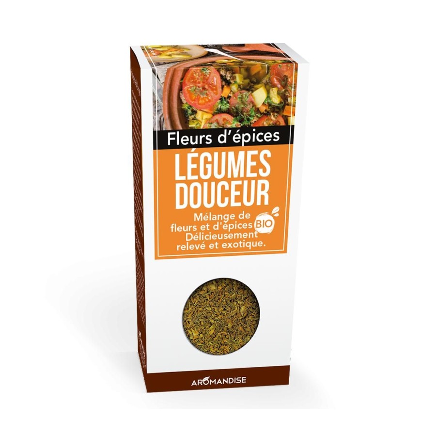 Epices Bio | Logo Agriculture Biologique Fleurs D'Epices Legumes Douceur