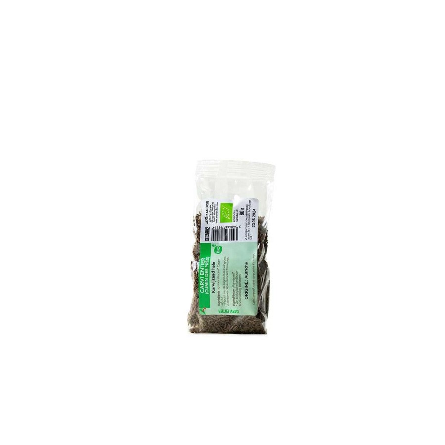 Aromates Et Condiments Bio | Aromandise Carvi Entier (Cumin Des Pres) Sachet Zero Plastique