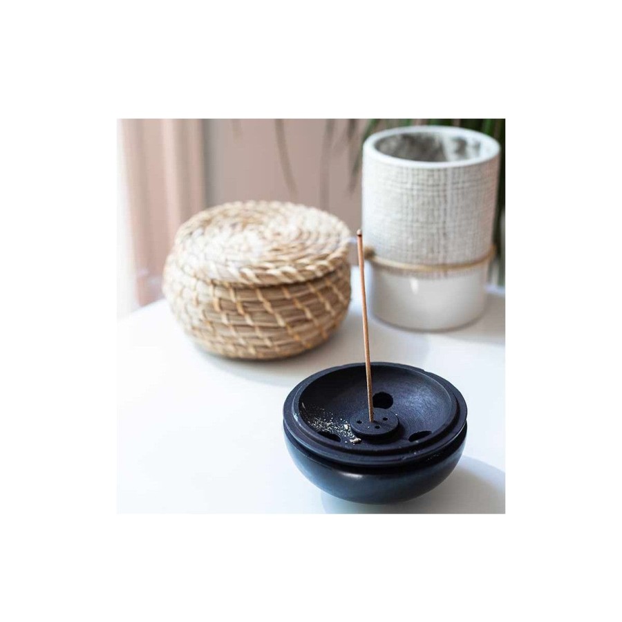 Porte&Encens Pour Batonnets | Aromandise Porte Encens Seto Noir