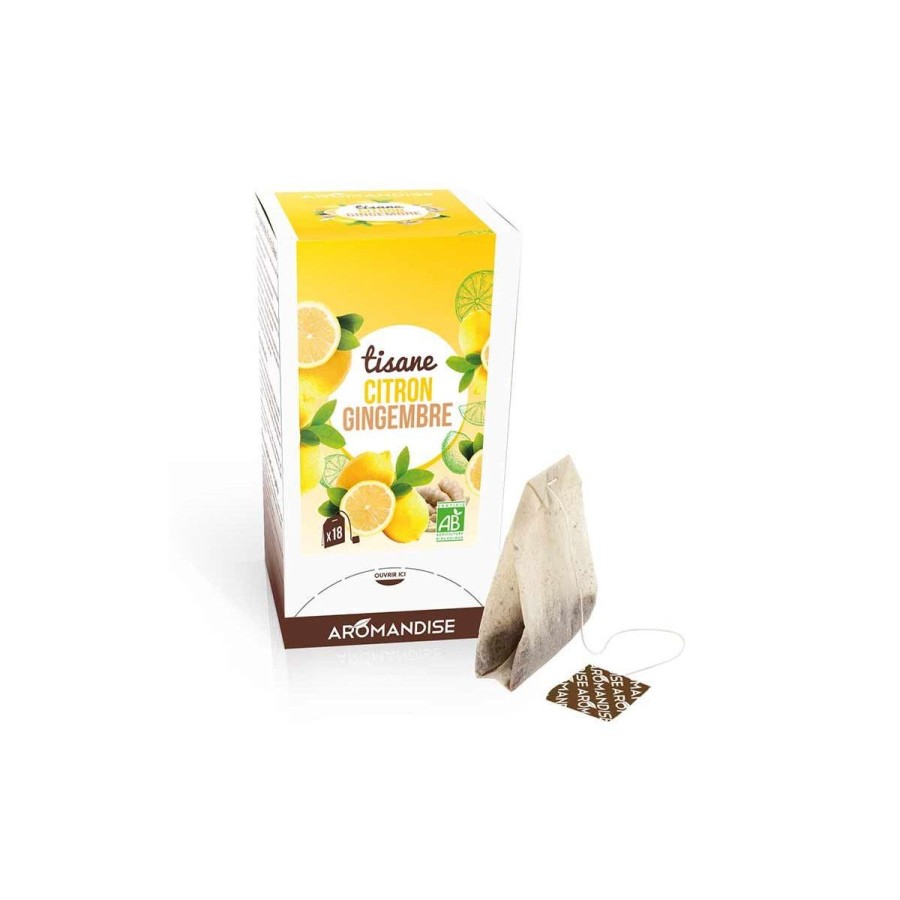 Les Grands Classiques | Logo Agriculture Biologique Tisane Gingembre Citron